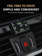 High Quality Auto Fashion Watch Automobile Quartz Clock Car Dashboard Mini Clock Automotive Clock Car Clock Refit Interior Luminous Electronic Quartz Watch Ornaments Car Decoration Ornaments Vehicle Car Accessories