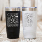Soccer Tumbler 20 oz with Insulation, Sports Gift for Soccer Enthusiasts, Athletes, Soccer Mom Gift, Team Gift Idea, Soccer Accessories