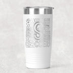 Soccer Tumbler 20 oz with Insulation, Sports Gift for Soccer Enthusiasts, Athletes, Soccer Mom Gift, Team Gift Idea, Soccer Accessories