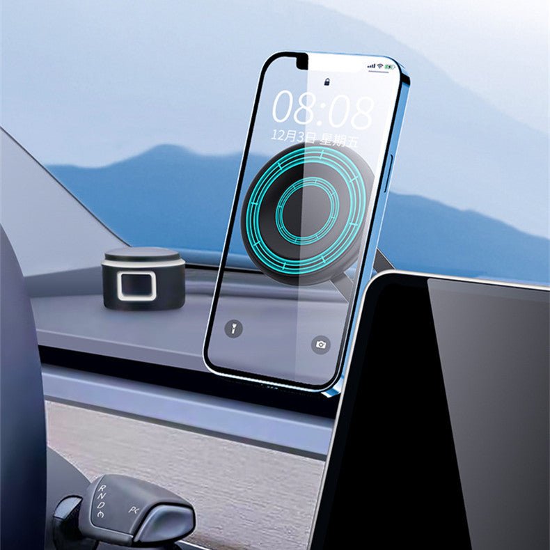 Invisible Magnetic Phone Mount for Tesla