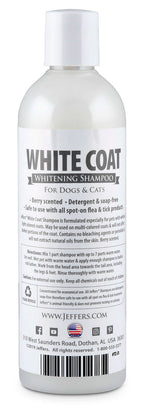 Jeffers Pet White Coat Whitening Dog & Cat Shampoo