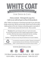 Jeffers Pet White Coat Whitening Dog & Cat Shampoo