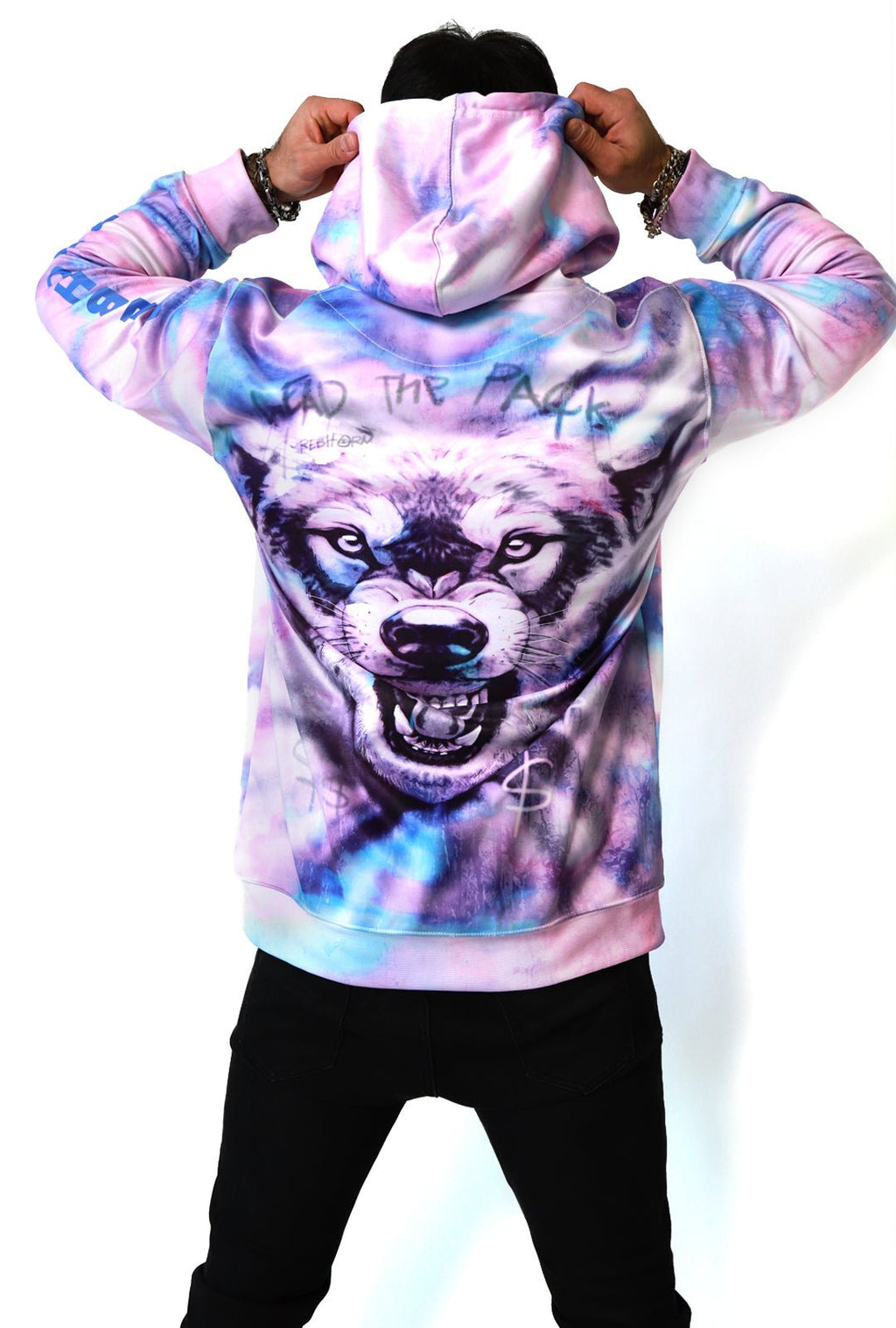 Lead The Pack Tie-Dye Pull-Over Hoodies