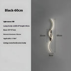 LED Wall Lamp - Modern Minimalist Strip Light for Bedroom & Living Room