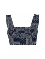 Square Neck Organic Cotton Sports Bra