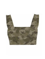 Square Neck Organic Cotton Sports Bra
