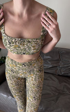 Square Neck Organic Cotton Sports Bra