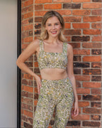 Square Neck Organic Cotton Sports Bra