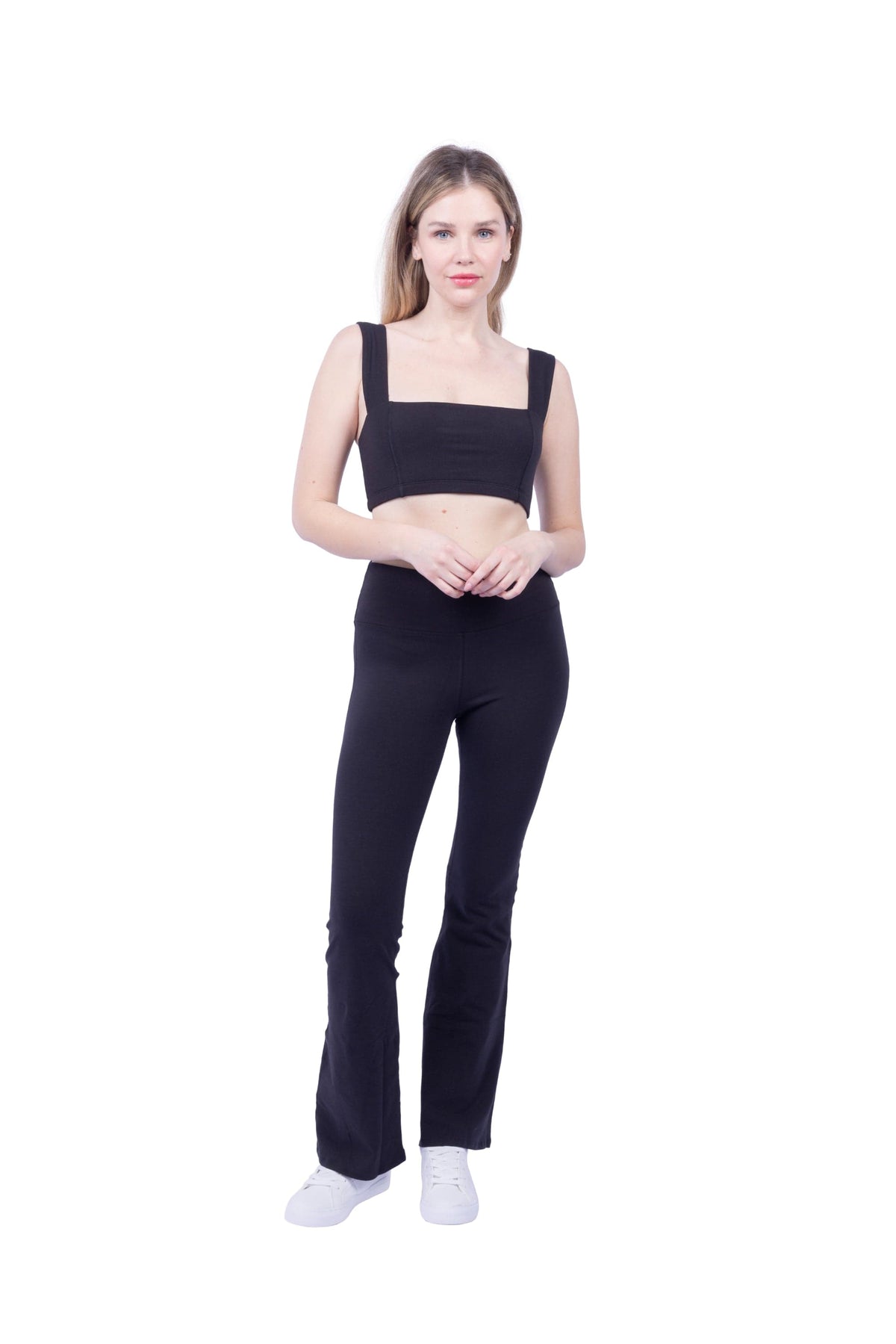 Square Neck Organic Cotton Sports Bra