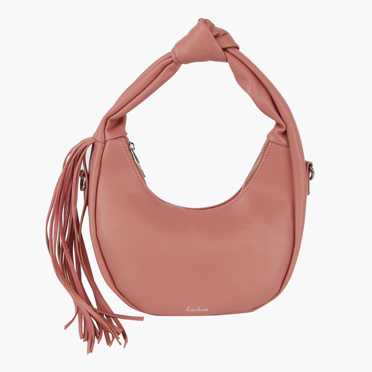 Women’s Pink Round Fringe Shoulder Bag Stylish Fashion Handbag