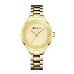 Luxury Rose Gold Womens Watch Stainless Steel Wrist Watches Fashion Thin Quartz Ladies Watch Waterproof Stainless Steel Wrist Watch Elegant Round Design For Women