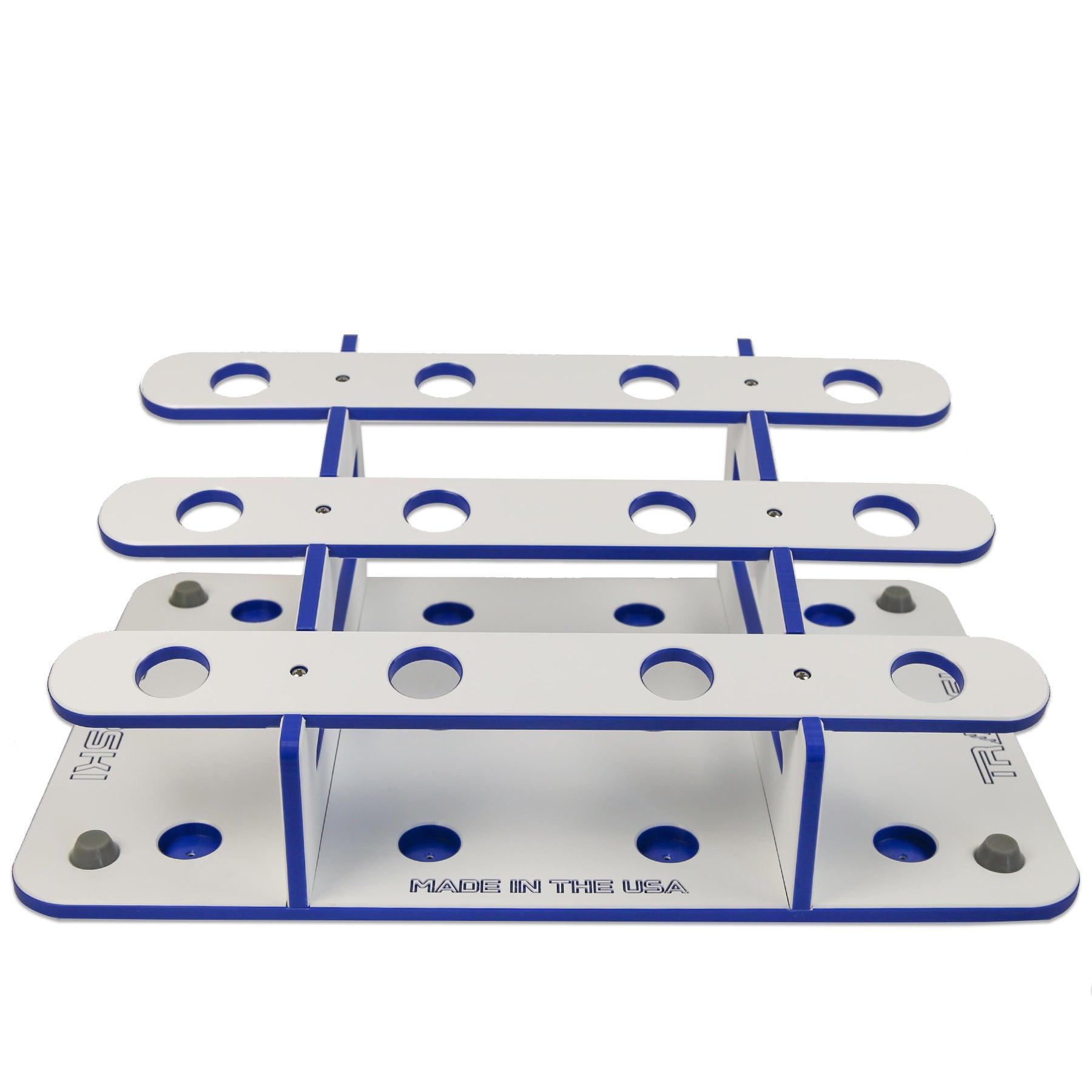 Made in the USA Fishing Rod Rack | 12 Pole Waterproof Wash-down | Dock, Garage, Boat, Storage