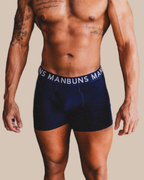 Men's Midnight Navy Blue Boxer Brief Underwear with Pouch
