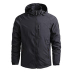 Men Outdoor Hiking Jackets Waterproof Hooded Windbreaker Coat Vintage New Fashion Design Hooded Lightweight Jacket For Men Autumn New Casual Jacket Tactical Men Jackets 5XL