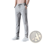 Men's Ice Silk Straight Leg Athletic Jogger Pants