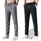 Men's Ice Silk Straight Leg Athletic Jogger Pants