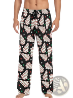 Men's Lightweight Printed Pajama Pants with Drawstring
