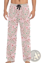 Men's Lightweight Printed Pajama Pants with Drawstring