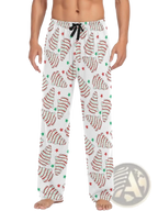 Men's Lightweight Printed Pajama Pants with Drawstring