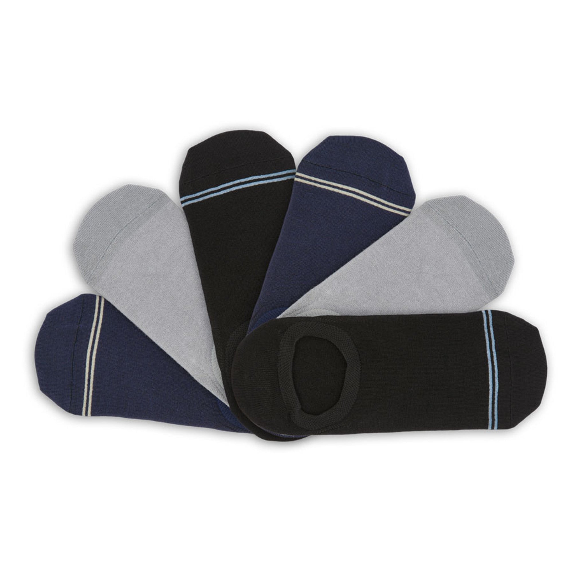 Mixed No-Show Sock 6-Pack
