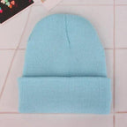 New Winter Hats for Women Men Beanies Knitted Solid Cool Hat Girls Autumn Female Beanie Warm Bonnet Casual Cap For Winter  Knitted Autumn Winter Cap Warm Elastic Winter Women and Men Hat