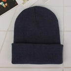 New Winter Hats for Women Men Beanies Knitted Solid Cool Hat Girls Autumn Female Beanie Warm Bonnet Casual Cap For Winter  Knitted Autumn Winter Cap Warm Elastic Winter Women and Men Hat