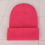 New Winter Hats for Women Men Beanies Knitted Solid Cool Hat Girls Autumn Female Beanie Warm Bonnet Casual Cap For Winter  Knitted Autumn Winter Cap Warm Elastic Winter Women and Men Hat