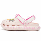 Azooken Kids Cute Clogs Slippers Pink Size 34 Lightweight Outdoor Shoes