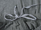 MoFiz Mens Sleepwear Pajama Set Lightweight Cotton Dark Gray Light Grey Size XL