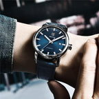 Classic New Sport Watch Top Luxury Automatic Mechanical Male Watches Water Resistent Genuine Leather Casual Men Wristwatch