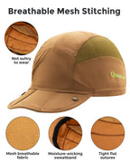 Foldable Hiking & Cycling Hat, Breathable Helmet Liner with Sun Visor