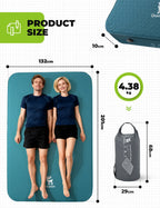 Portable Inflating Sleeping Pad with Foam for Camping