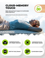 Portable Inflating Sleeping Pad with Foam for Camping