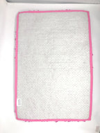 DaDa Bedding Fuchsia Magenta Pink Shaggy Soft Chenille Noodle Carpet Rug Bath Mat