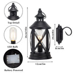 10'' Tall Decorative Cordless Table Lamps LED Edison Lights Hanging Lamps