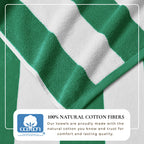 Cotton Velour Cabana Stripe Beach Towel - Novia Collection
