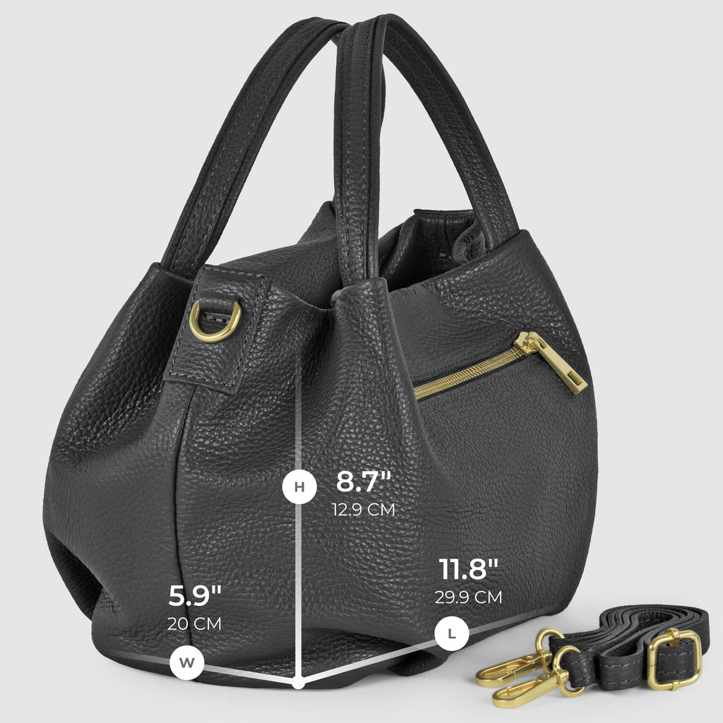 Italian Full-Grain Leather Top-Handle Bag | Lucca