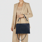 Italian Genuine Suede Shoulder Bag | Modena