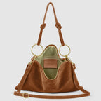 Italian Genuine Suede Shoulder Bag | Modena