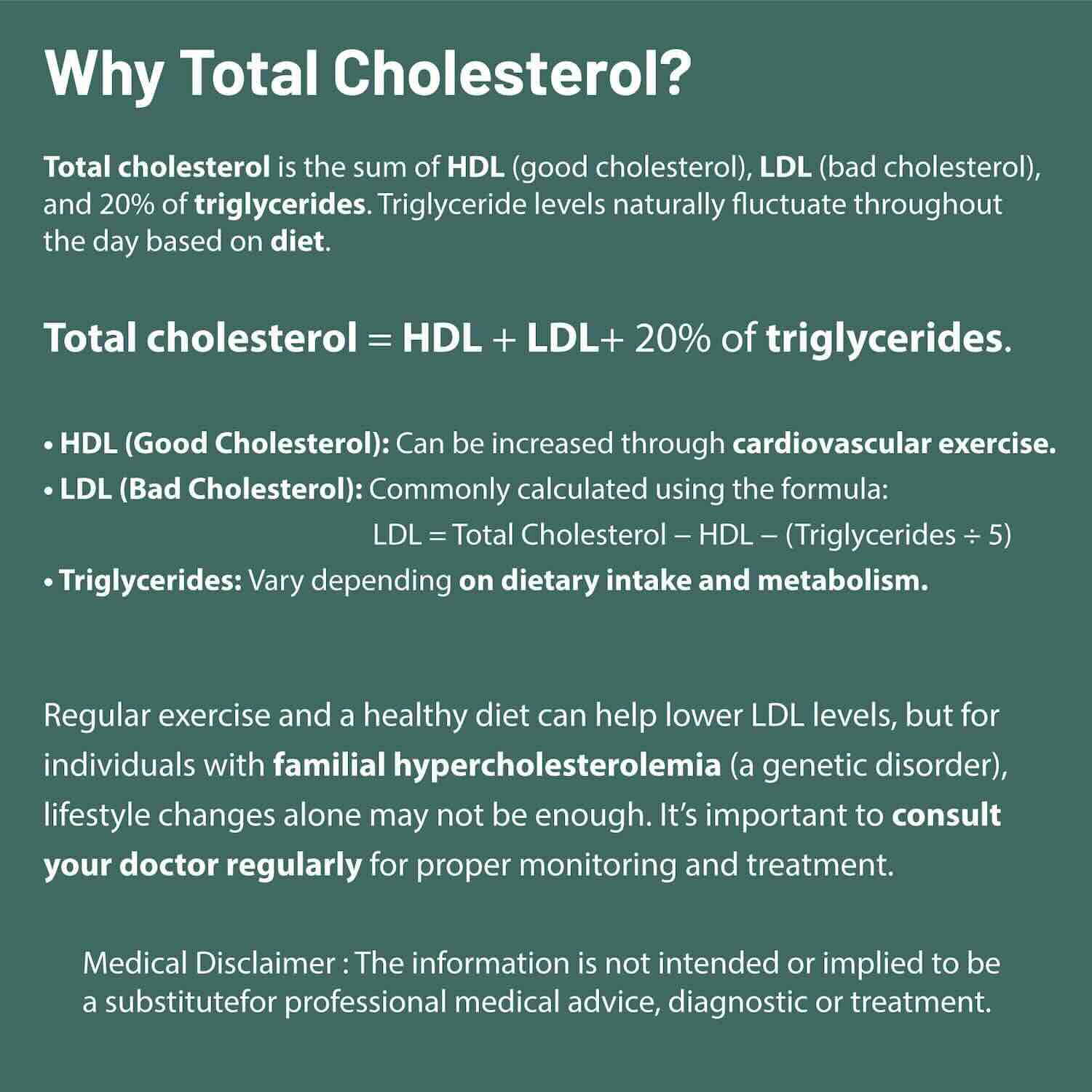 HeartsCare C1 Plus Total Cholesterol Meter Test Kit at Home with 10 strips