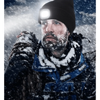 Unisex Fashion LED Light Knitted Hat For Men Women Trendy Elastic Beanie Cap Headlamp Winter Knit Lighted Headlight Headlamp Cap