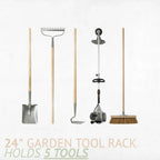 Wall-Mounted Garden Tool Rack - Garage