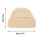 Winter Colorful Modern Cap Retro Wool Knit Lightweight Beanie Warm Comfortable Unisex Caps