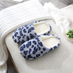 Winter Home Slippers Women Cotton Shoes Soft Plush Indoor Slippers Shoes For Women Men Couple Warm Fur Slippers Cute Comfy Fuzzy Knitted Memory Foam Slip On House Slippers