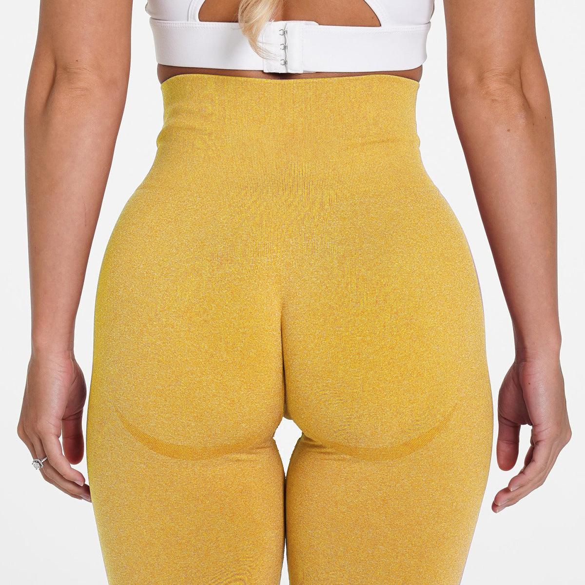 Women Seamless High Waist Lifting Yoga Pants Pure Color Running Workout Fitness Leggings Seamless Leggings Yoga Pants Gym Outfits Workout Clothes Fitness Sport Women Fashion Wear Solid Pink Stretchy Sport Leggings